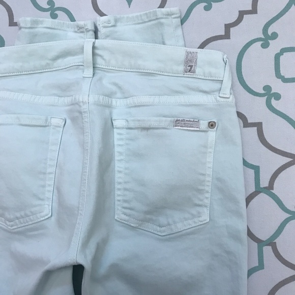 7 For All Mankind Denim - 💙👖SEXY! 7FAM THE SKINNY MINT👖💙28 5/6 30.25”